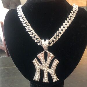 Cuban Chain Necklace with NY Pendant